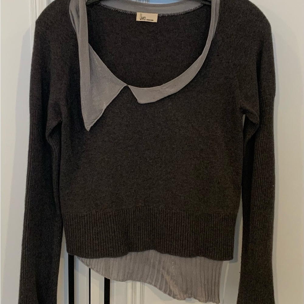 Gray stylish and unique sweater